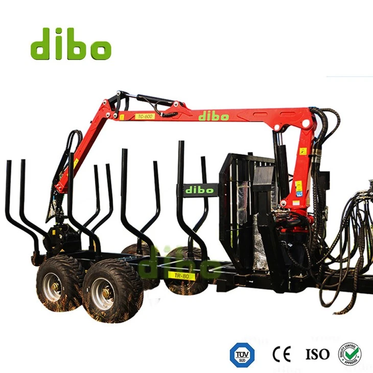 Introducció del tràiler de fusta del tractor